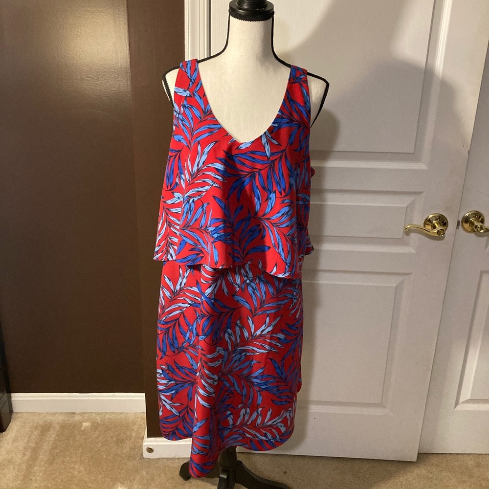 Roz&Ali tropical floral dress, like new